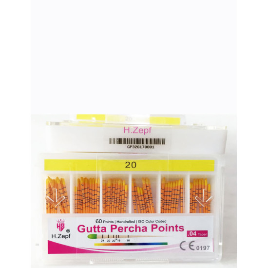 H.Zepf 04 Marked gutta percha 60 points H.Zepf 04 Marked gutta percha 60 points