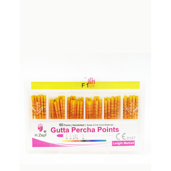 H.Zepf F1 marked Gutta Percha 60 points