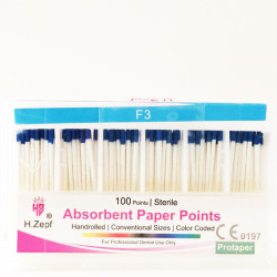 H.Zepf F3 Protaper Paper Points (100 points)