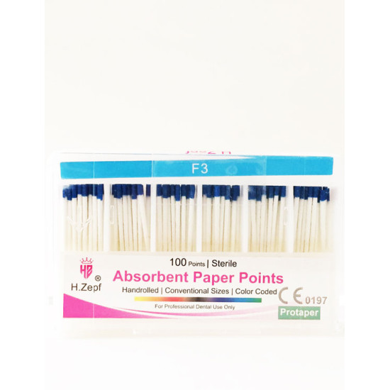 H.Zepf F3 Protaper Paper Points (100 points)