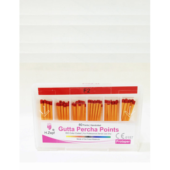 H.zepf F2 GUTTA PERCHA PROTAPER 60 points