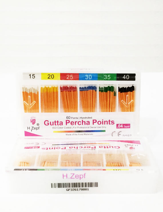 H.Zepf 04 Gutta Percha Points 60 Points