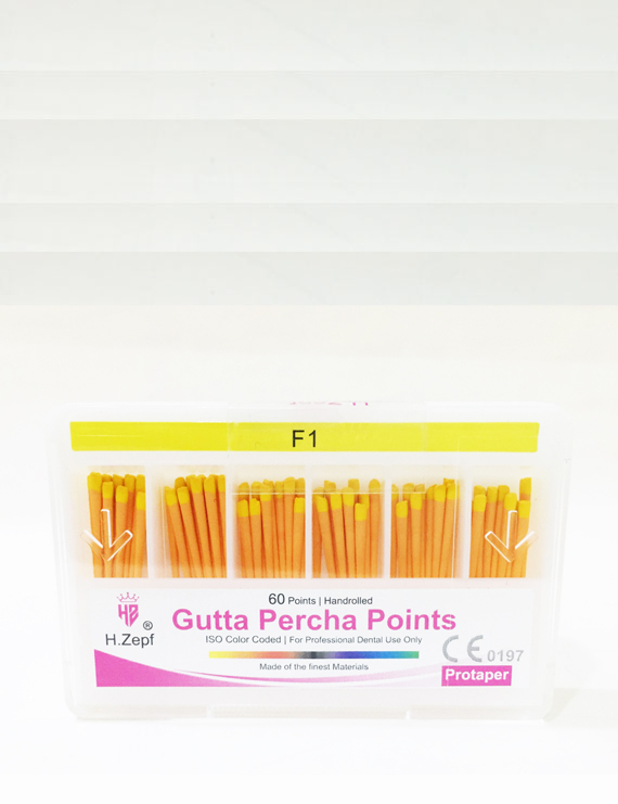 H.Zepf F1 F2 F3 Assorted Gutta Percha 60 Points