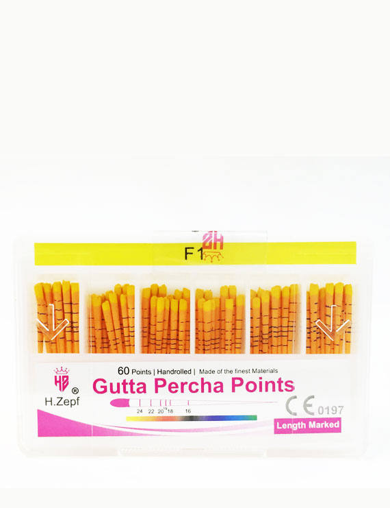H.Zepf F1 Marked ProTaper Gutta Percha 60 Points