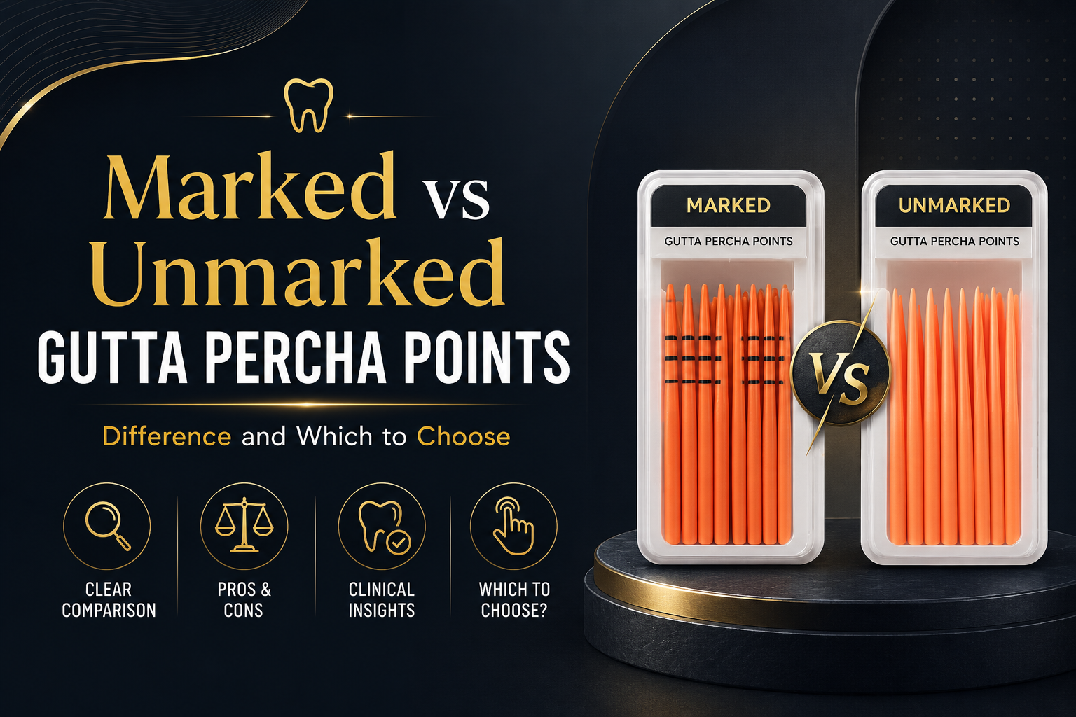 Marked vs Unmarked Gutta Percha Points — Difference and Which to Choose