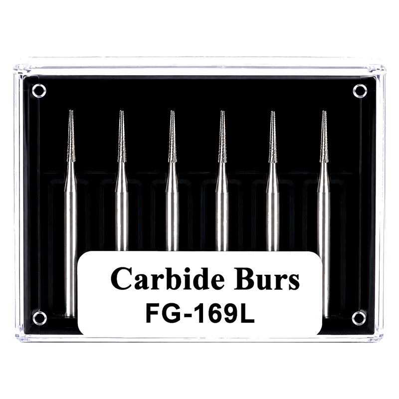 Carbide Bur FG-169L | Tapered Fissure Carbide Bur | 6 Pcs | H.Zepf