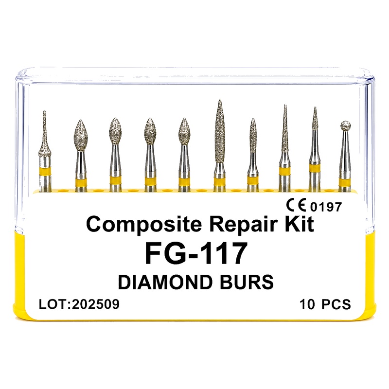 Diamond Bur FG-117 | Composite Repair Kit | 10 Pcs | H.Zepf